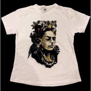 Kids Women Mexican Coco Calavera Frida Kahlo White Short Sleeve Tee shirt